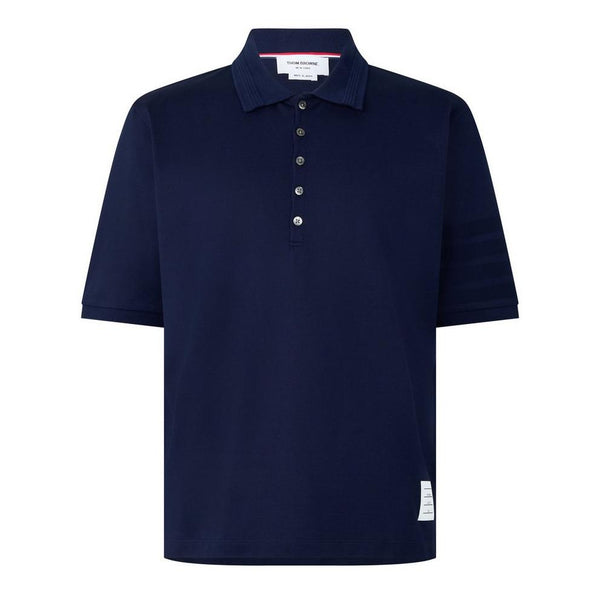 Thom Browne TB SS 4Bar Rib Polo Sn63