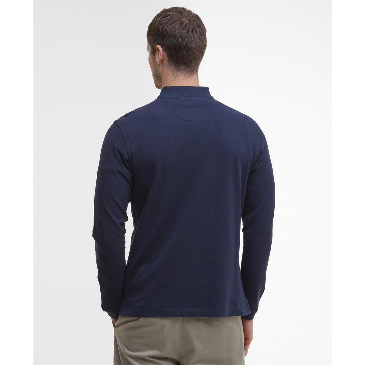 Barbour Mens Essentials Long Sleeve Polo Shirt