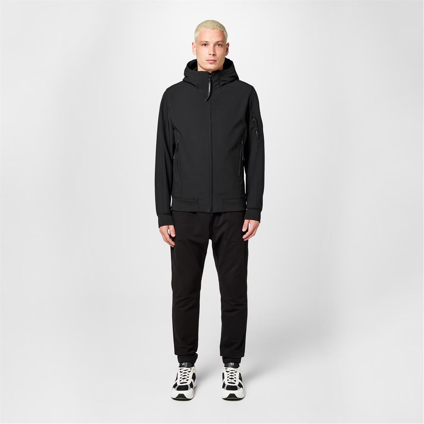 CP COMPANY Men's Lens Windproof Hooded Long Sleeve Softshell Jacket