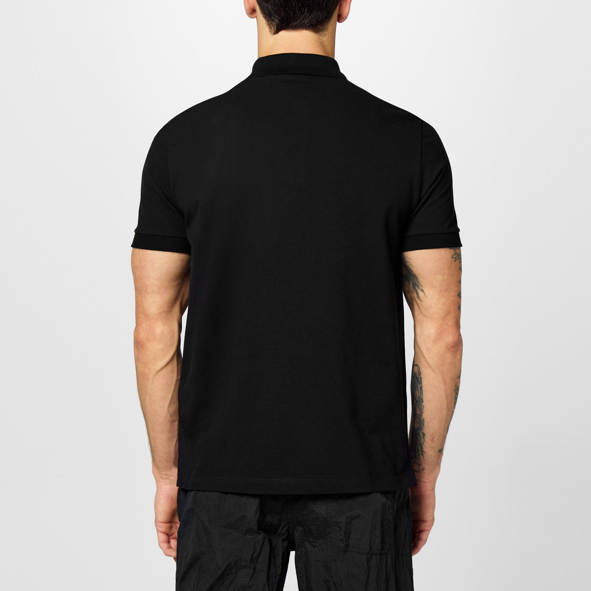Stone Island Men's Cotton Compass Logo Polo Shirt
