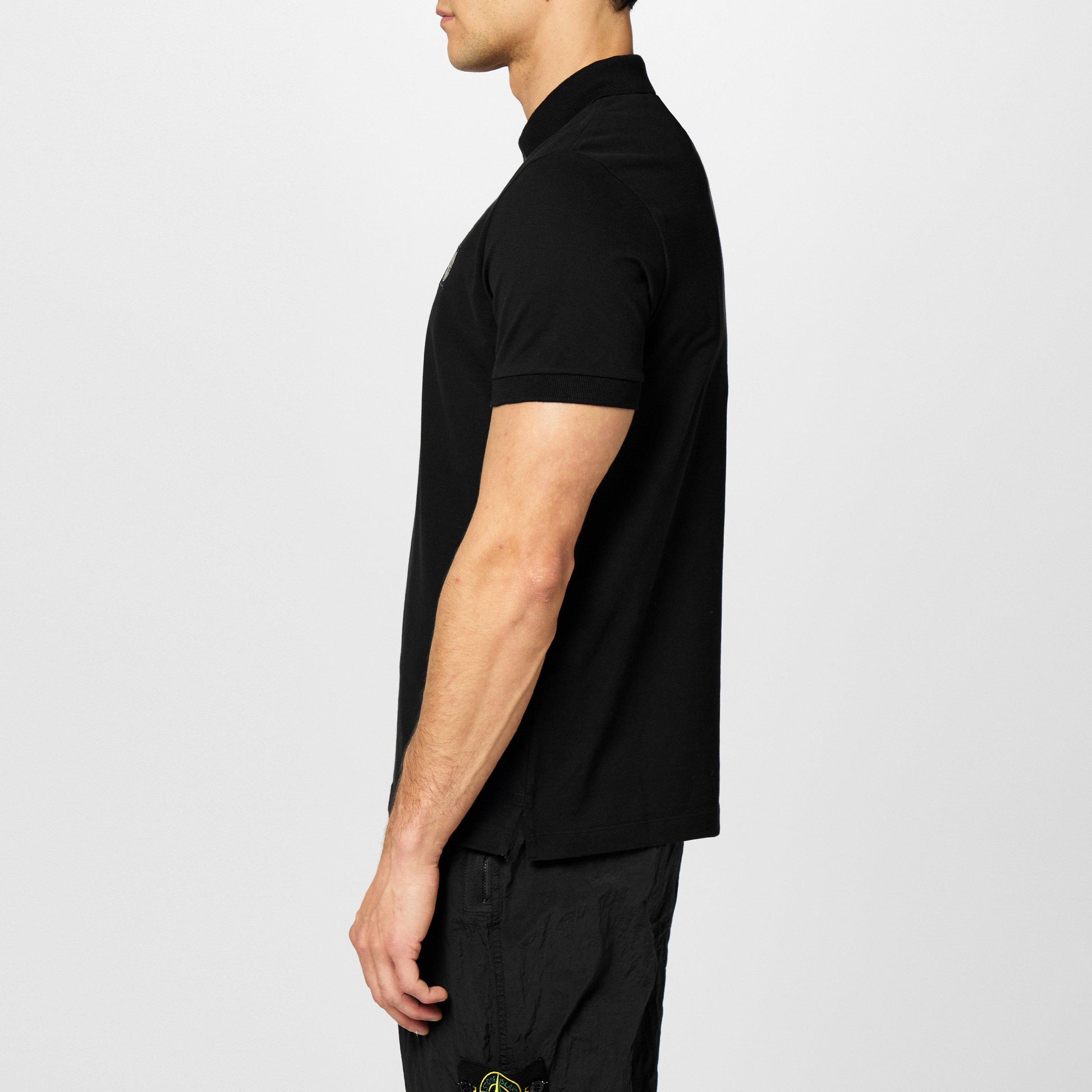 Stone Island Men's Cotton Compass Logo Polo Shirt