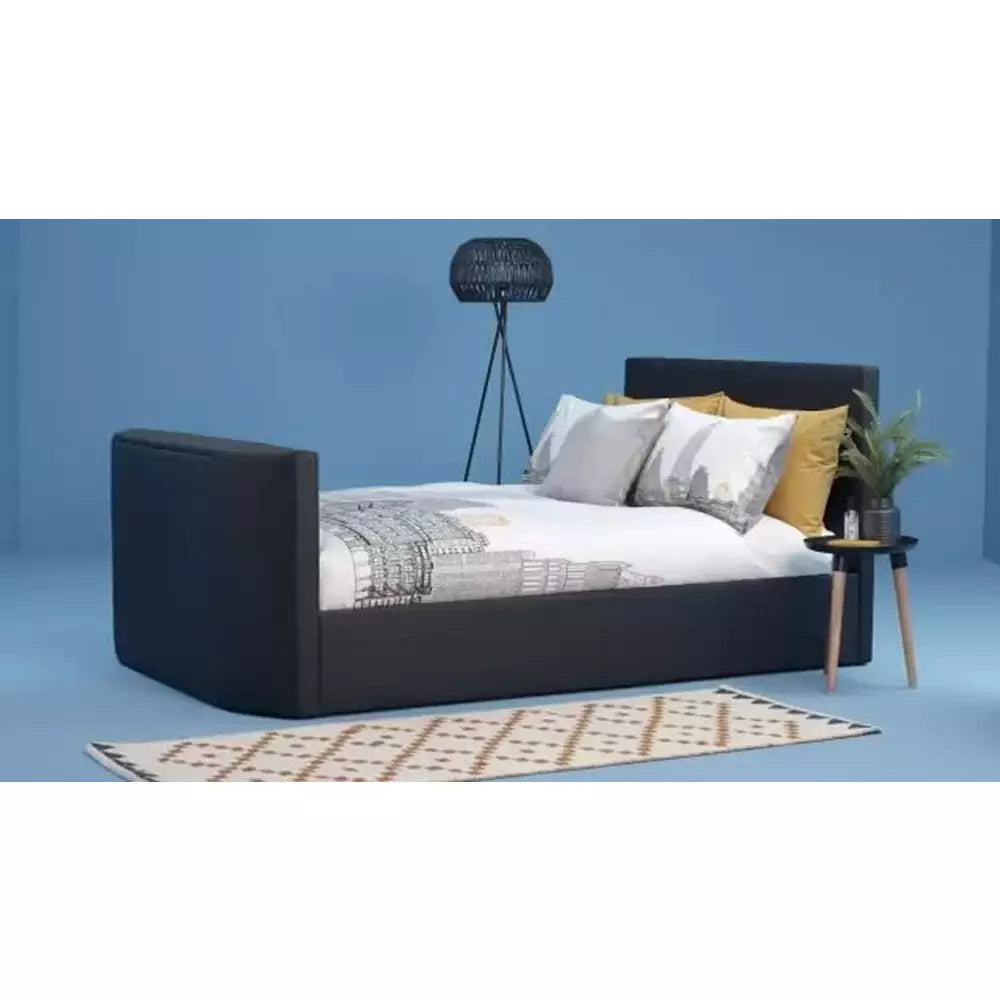 Argos Home Gemini Double TV Bed Frame - Black