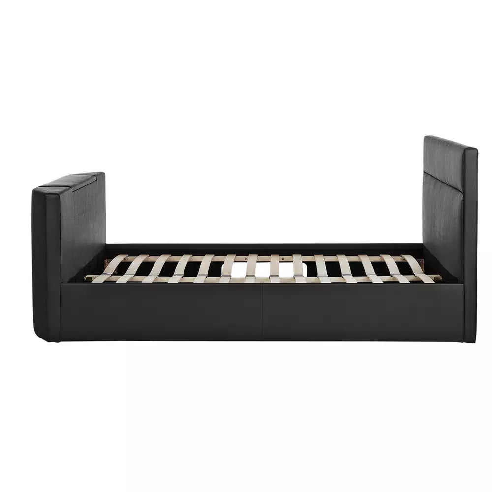 Argos Home Gemini Double TV Bed Frame - Black