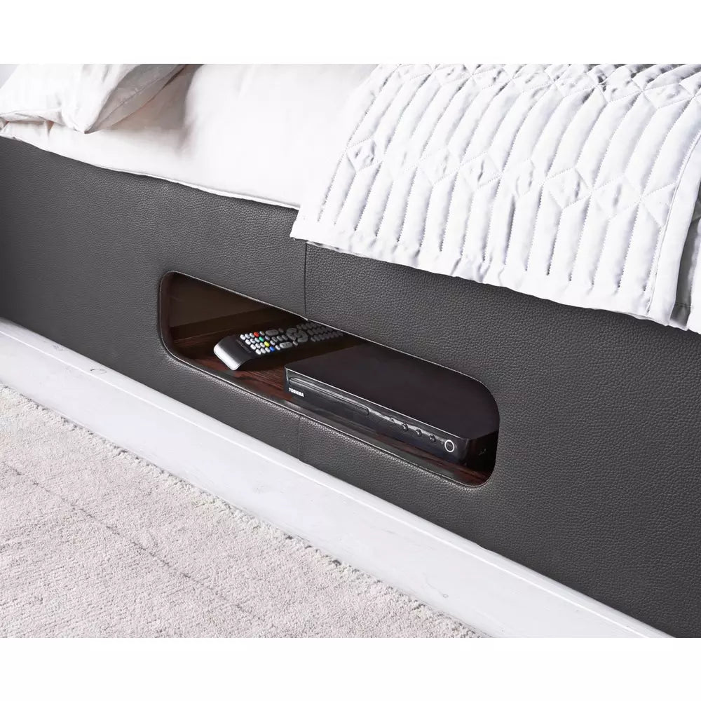 Argos Home Gemini Double TV Bed Frame - Black