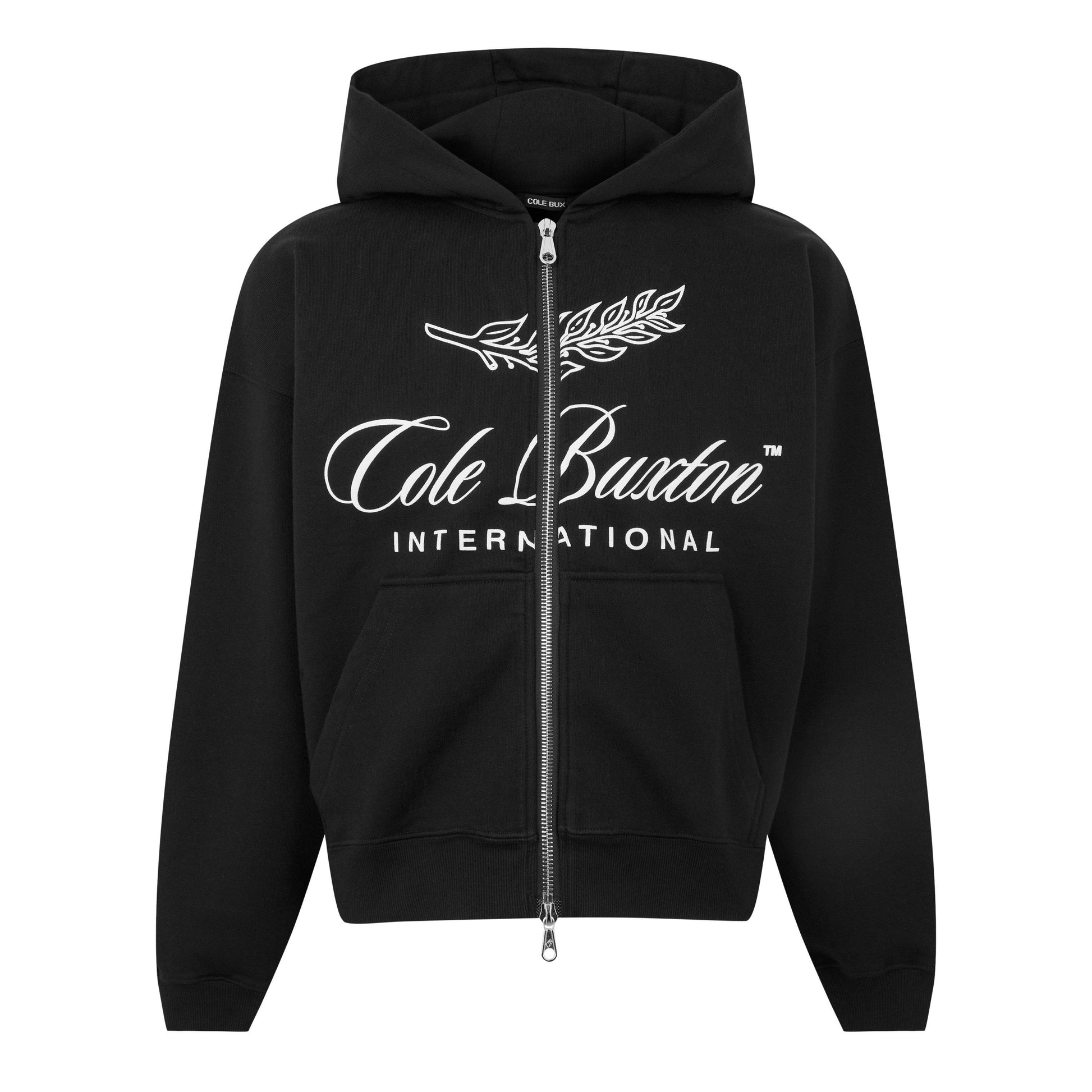 Cole Buxton Men's Logo Cotton International Zipped Hoodie