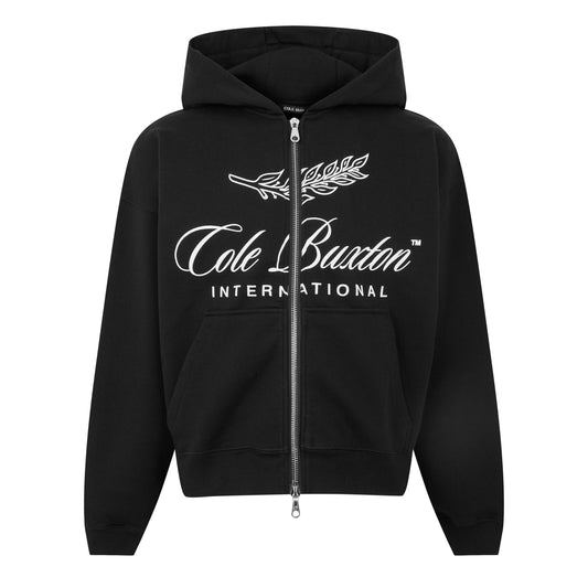Cole Buxton Men's Logo Cotton International Zipped Hoodie