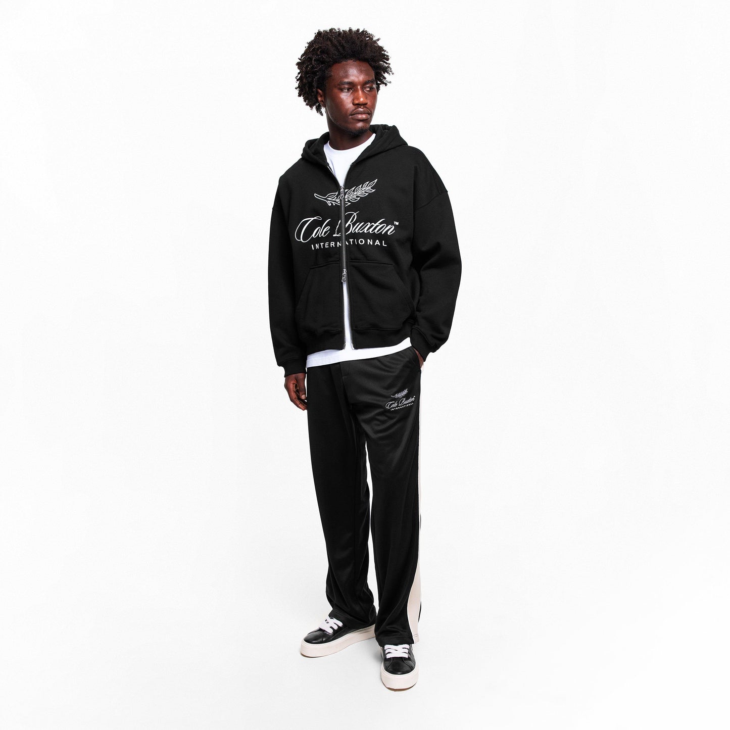 Cole Buxton Men's Logo Cotton International Zipped Hoodie