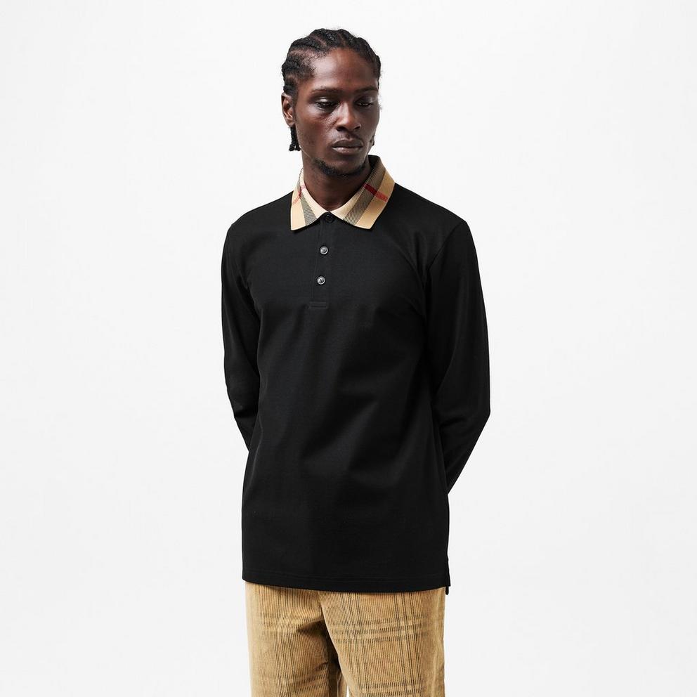 Burberry Men's Long Sleeve Polo Shirt