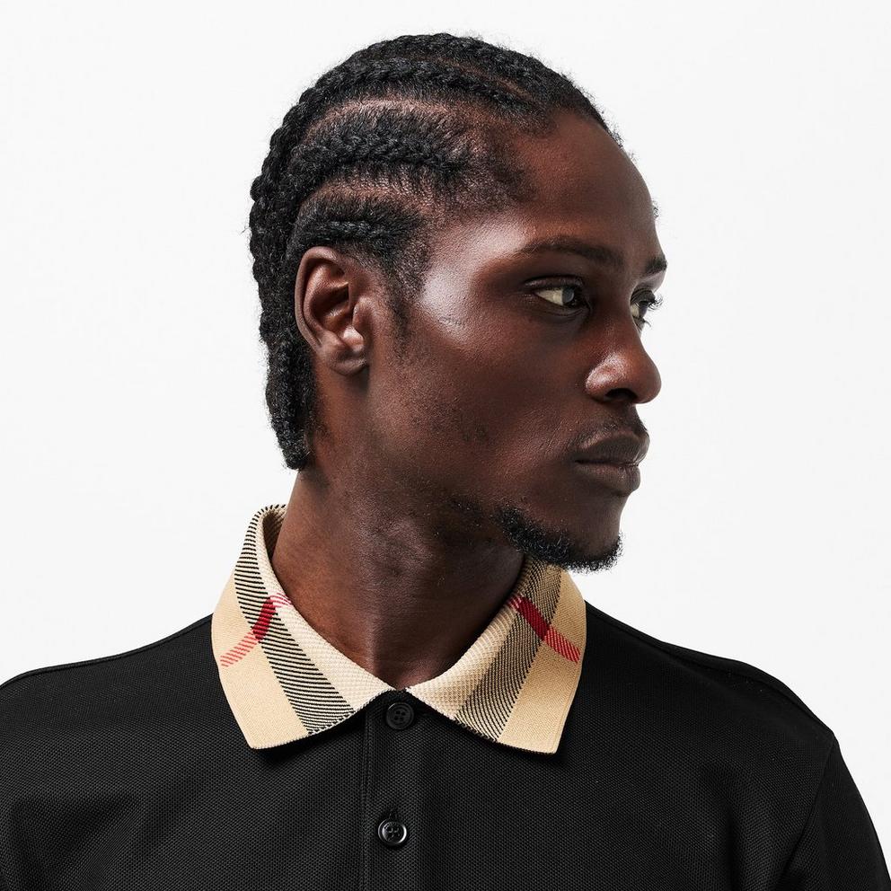 Burberry Men's Long Sleeve Polo Shirt
