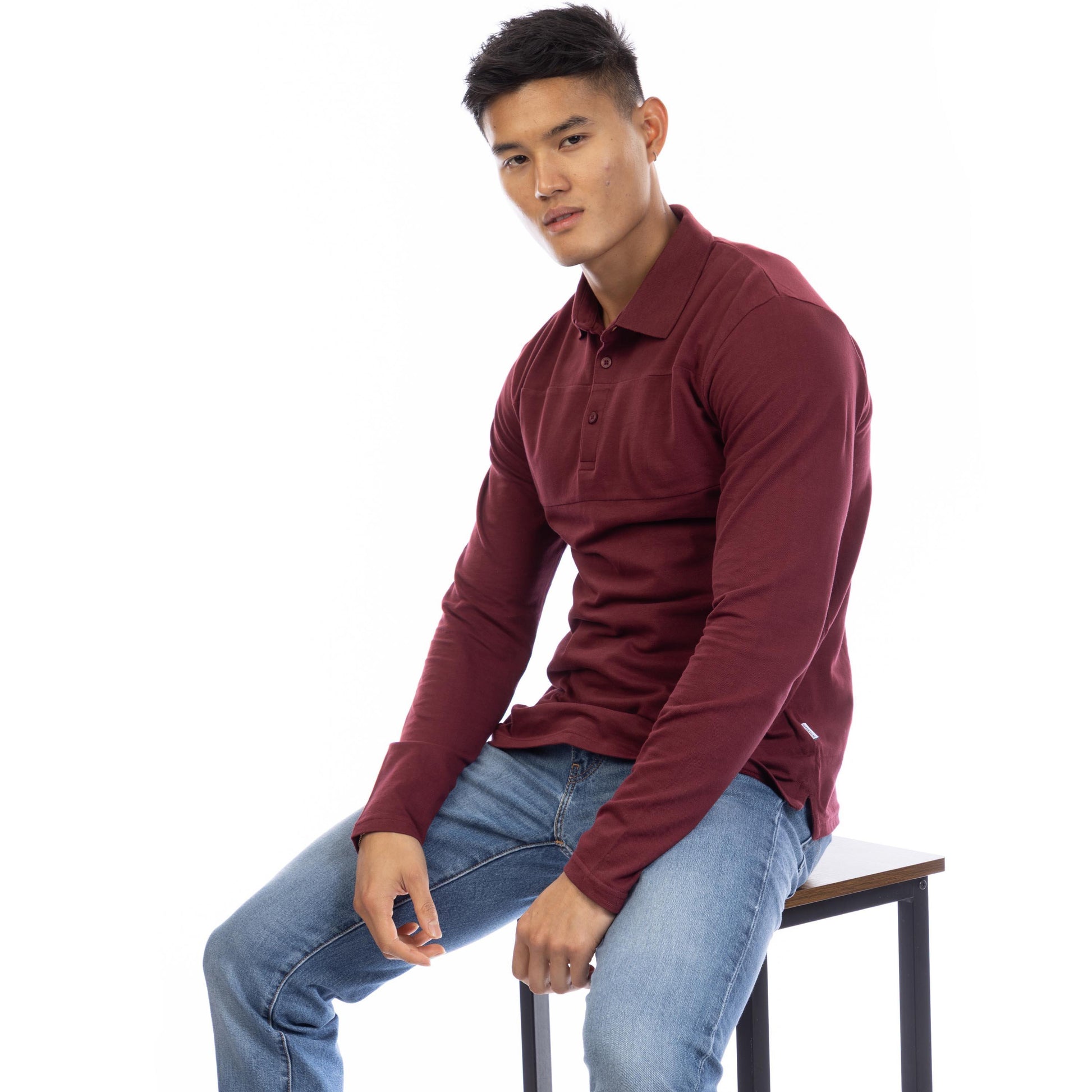 Peter Werth Men's Noaks Long Sleeve Polo Shirt