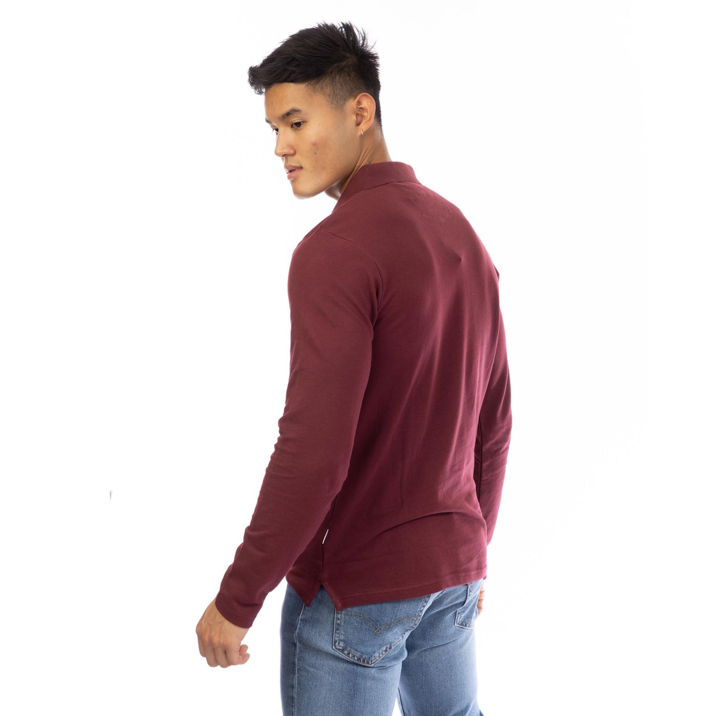 Peter Werth Men's Glasby Long Sleeve Polo Shirt