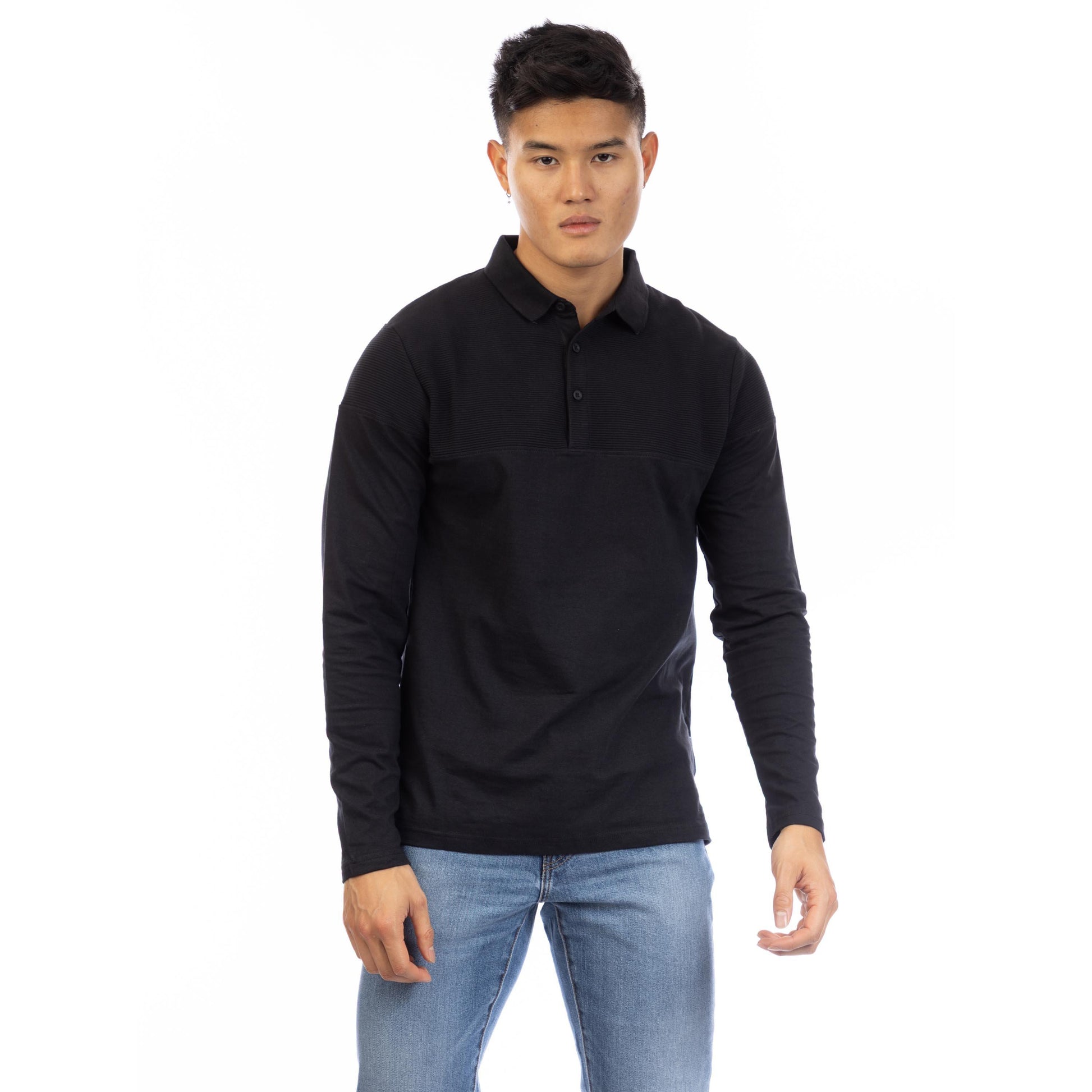 Peter Werth Men's W Chessum Long Sleeve Polo Shirt