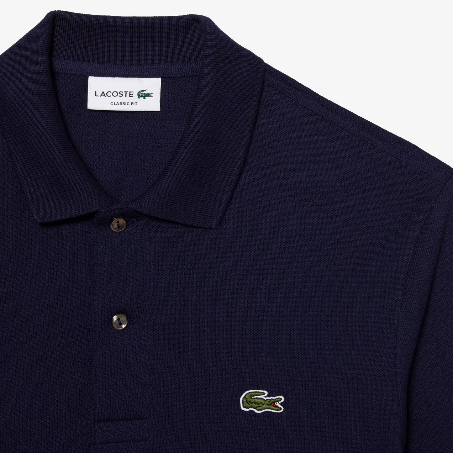 Classic Fit Long Sleeved L.12.12 Polo Shirt