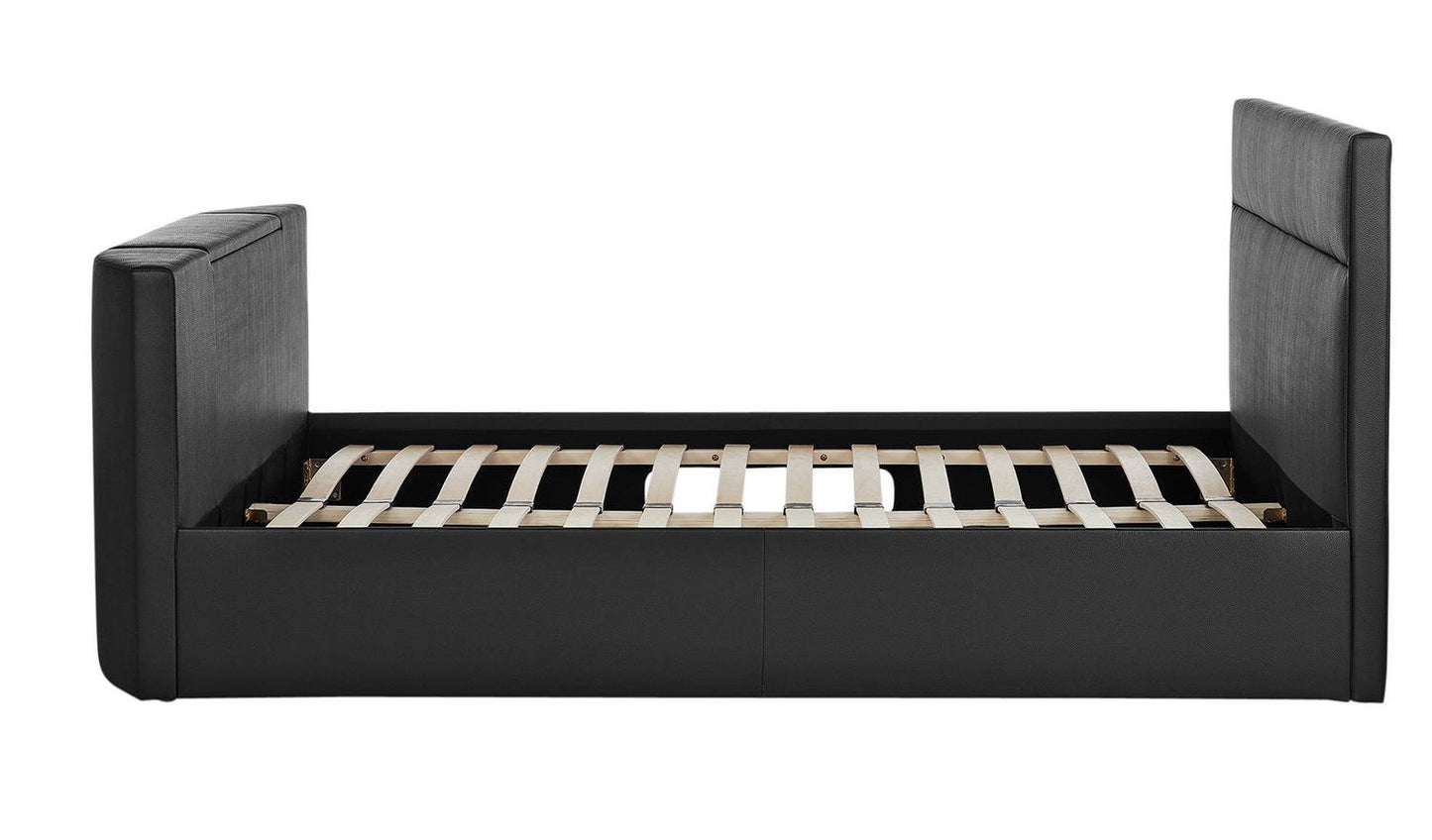 Argos Home Gemini Kingsize TV Bed Frame - Black