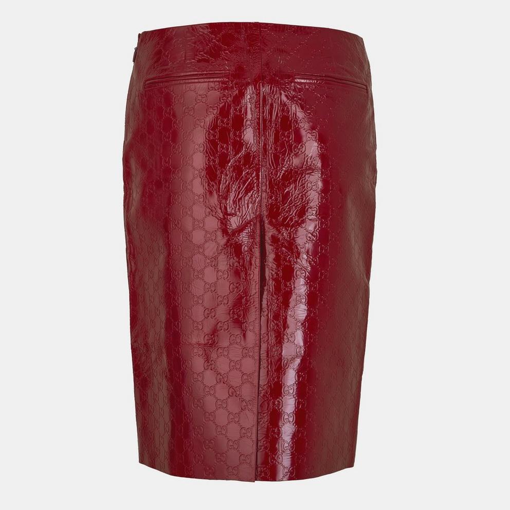 Gucci GG Embossed Mid-Length Skirt