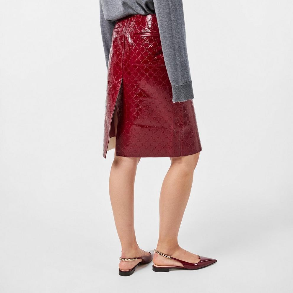 Gucci GG Embossed Mid-Length Skirt