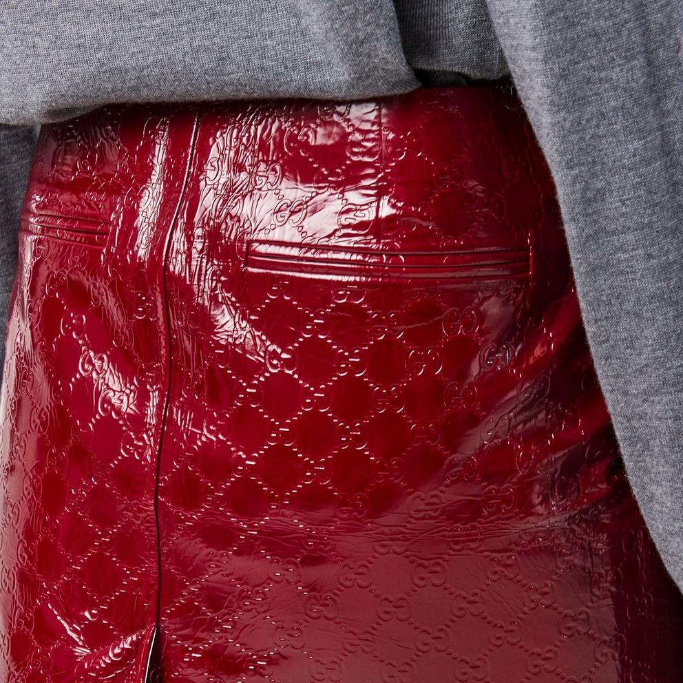 Gucci GG Embossed Mid-Length Skirt