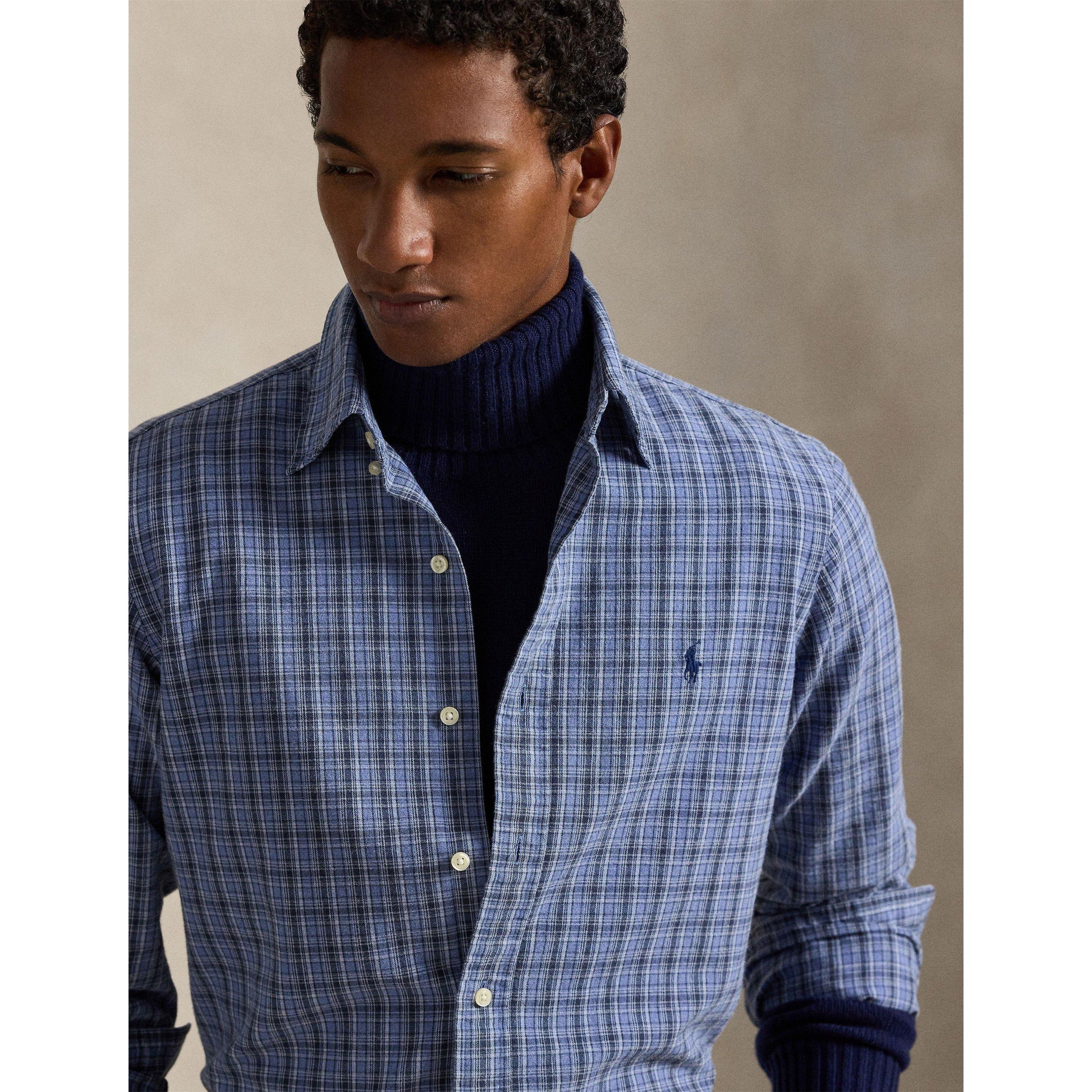 Polo Ralph Lauren Men's BrushOxf Long Sleeve Patterned Shirt