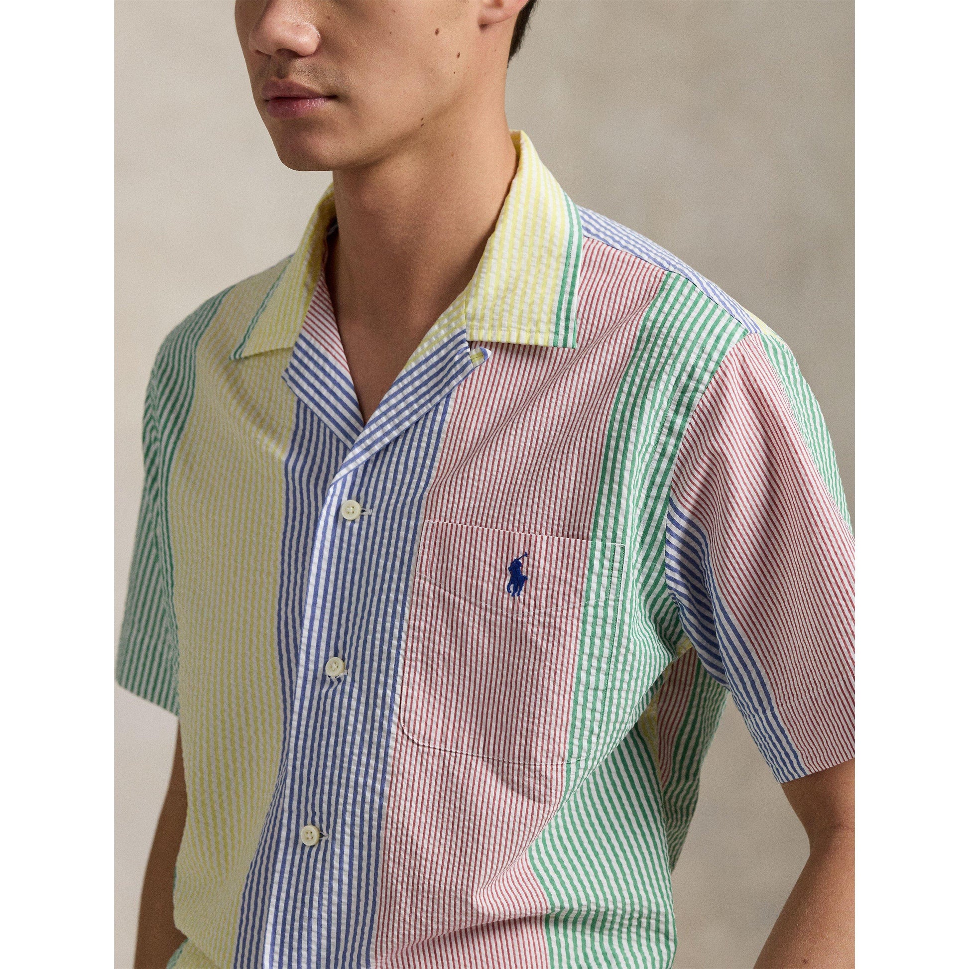 Polo Ralph Lauren Men's Fun Seersucker Short-Sleeve Patterned Shirt