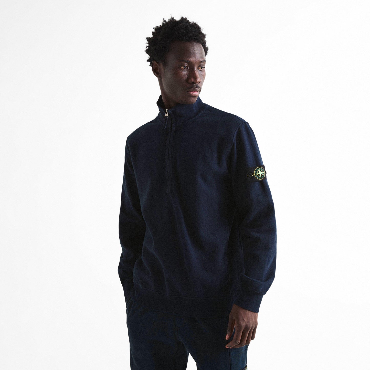 Stone Island Stone 1/4 Zp Brushed Sn64