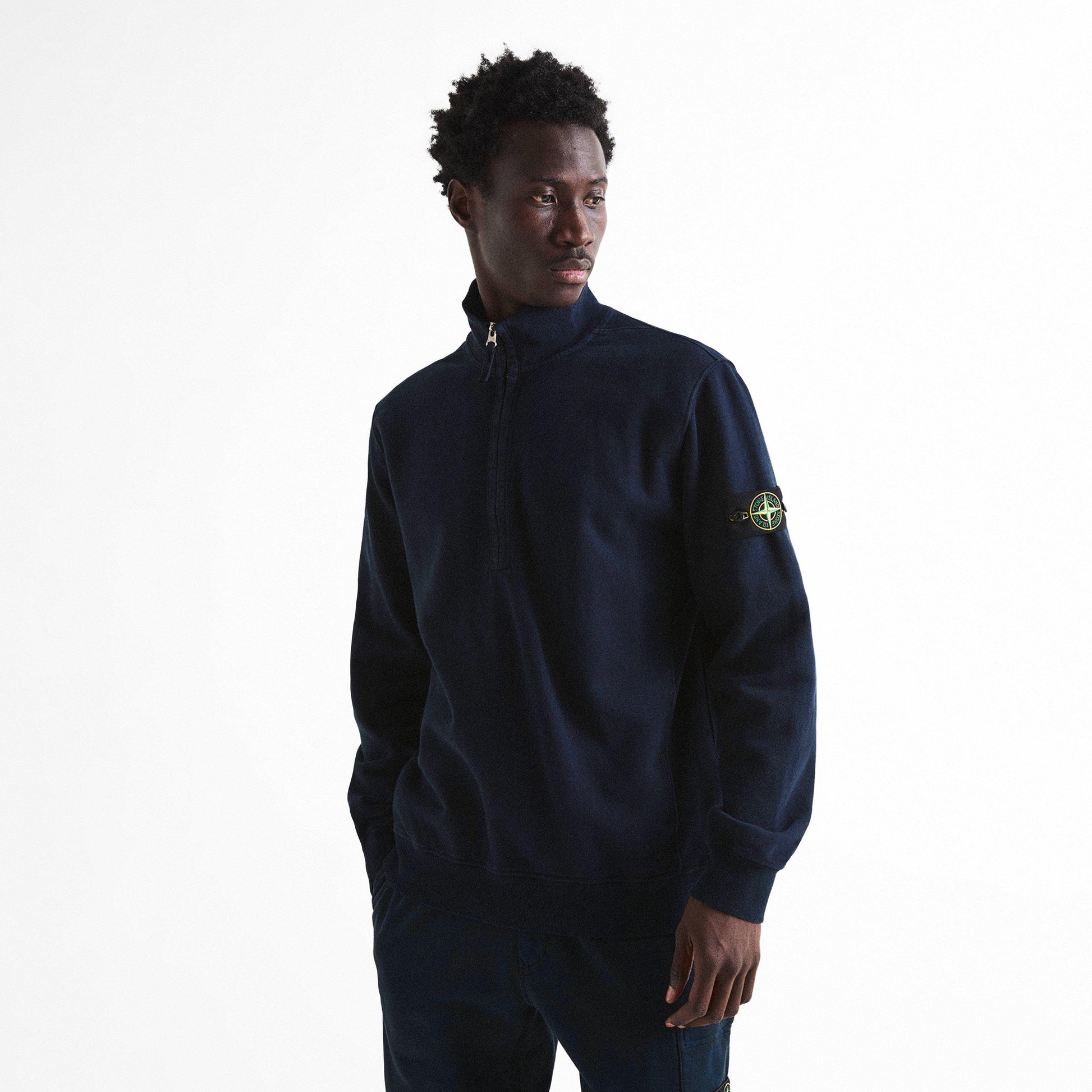 Stone Island Stone 1/4 Zp Brushed Sn64