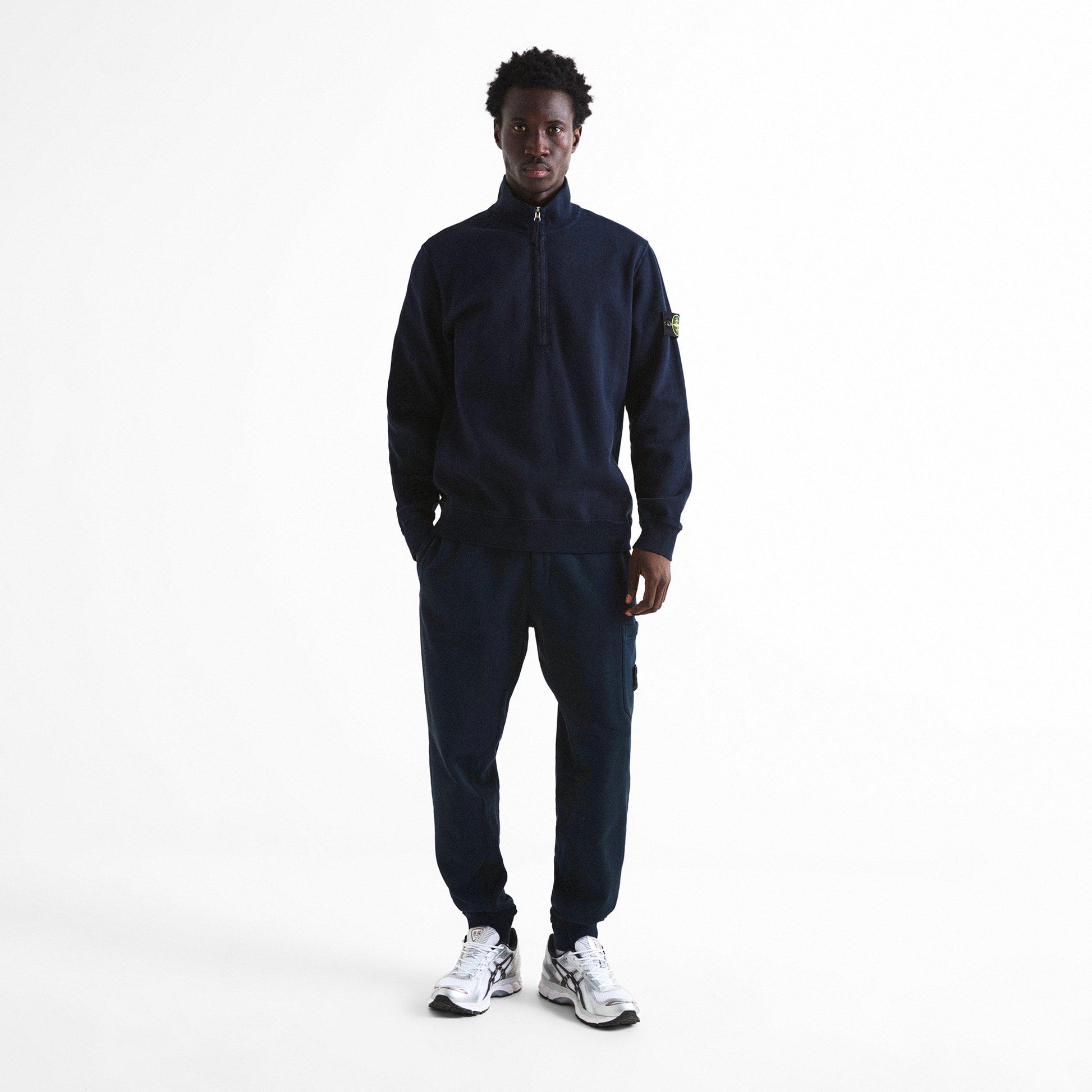 Stone Island Stone 1/4 Zp Brushed Sn64
