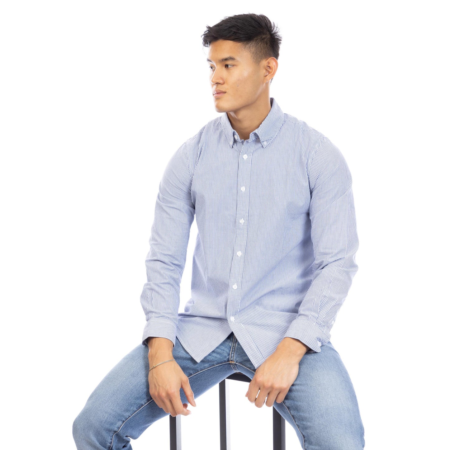 Peter Werth Men's Long Sleeve Plain Shirt