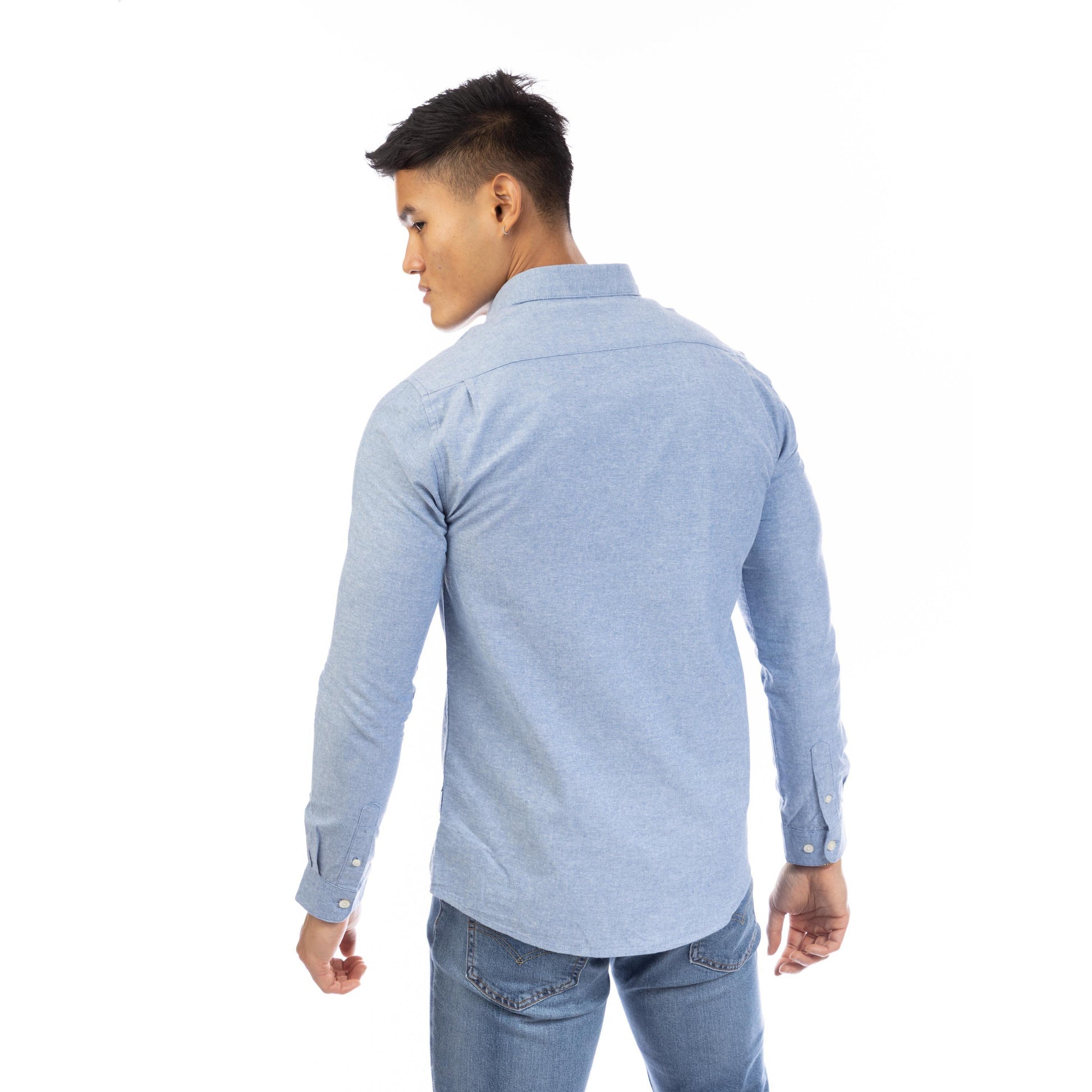Peter Werth Men's W Edward Long Sleeve Plain Shirt