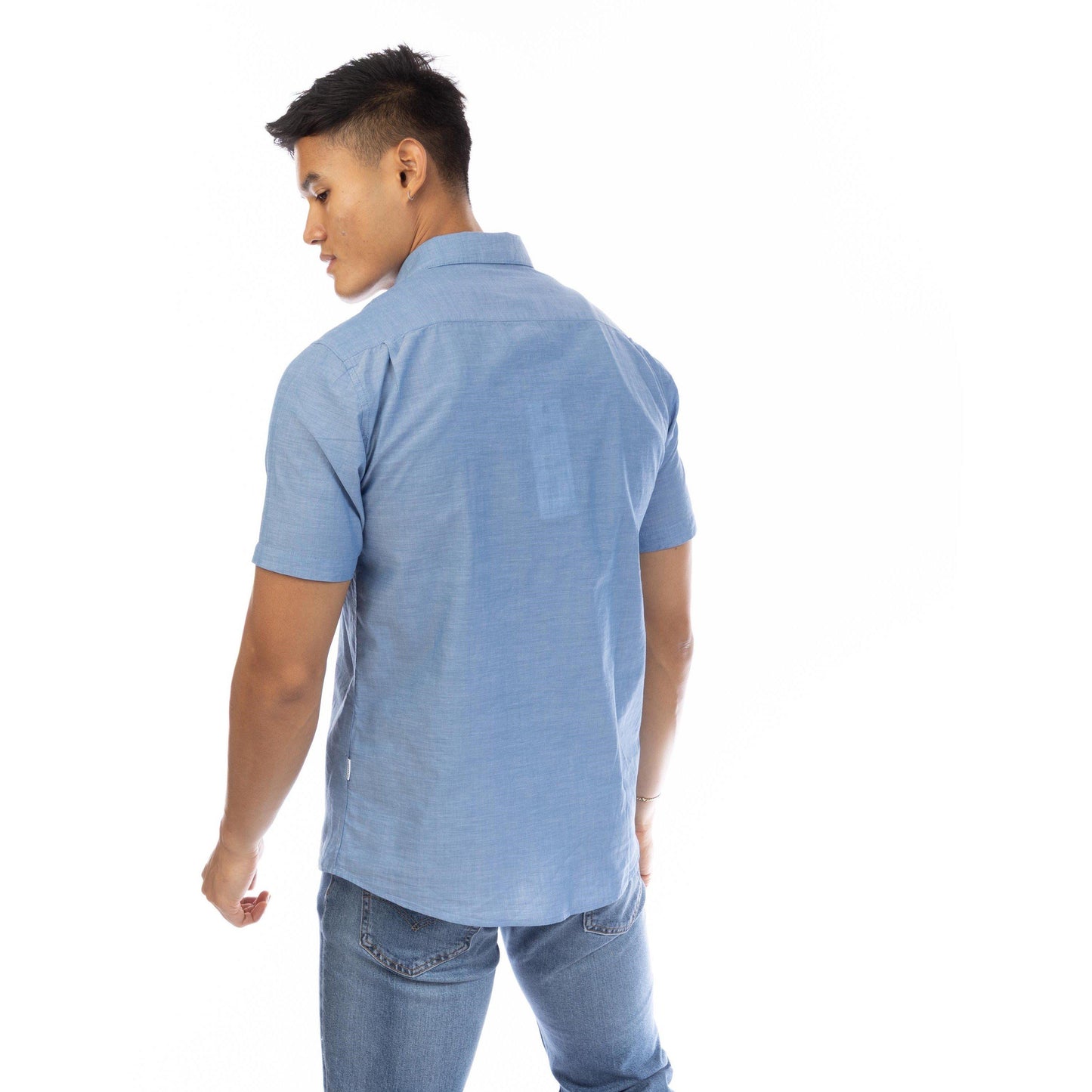 Peter Werth Men's Short Sleeve Plain Shirt