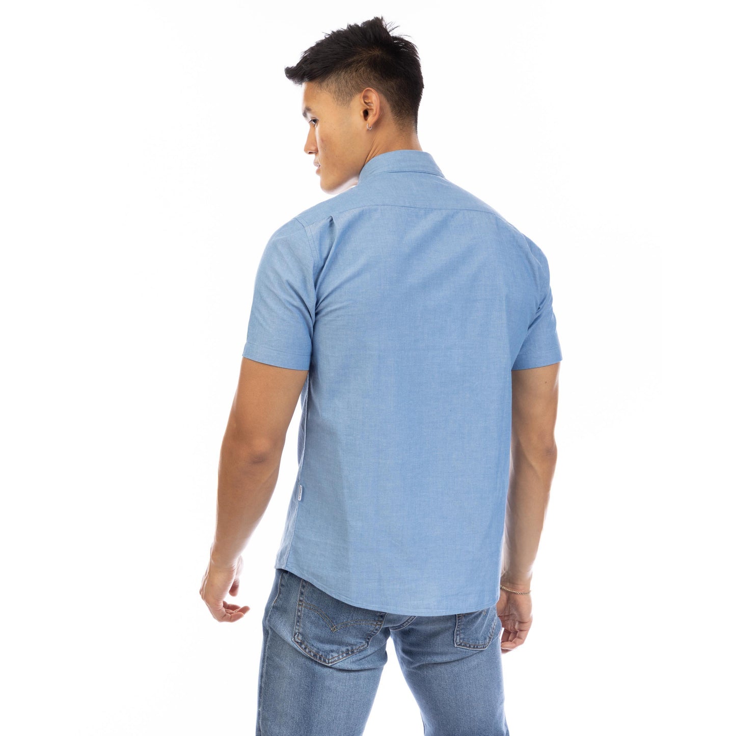 Peter Werth Men's Short Sleeve Plain Shirt
