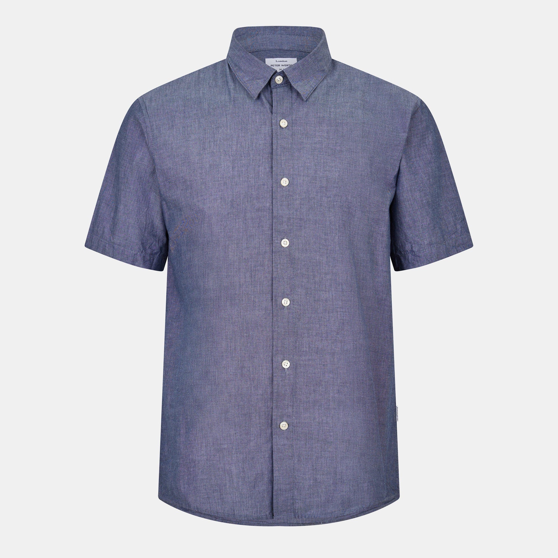 Peter Werth Men's Plain Short Sleeve Shirt