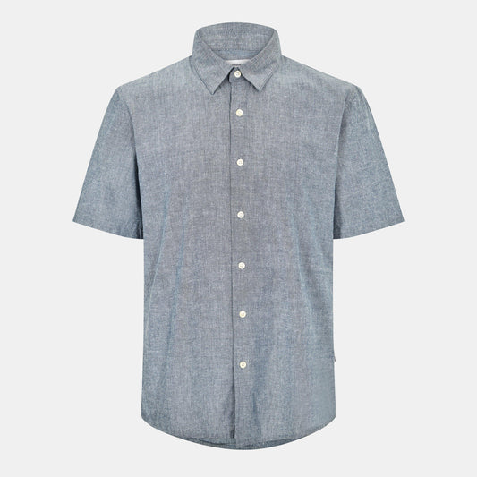 Peter Werth Men's Tenter Plain Short Sleeve Shirt
