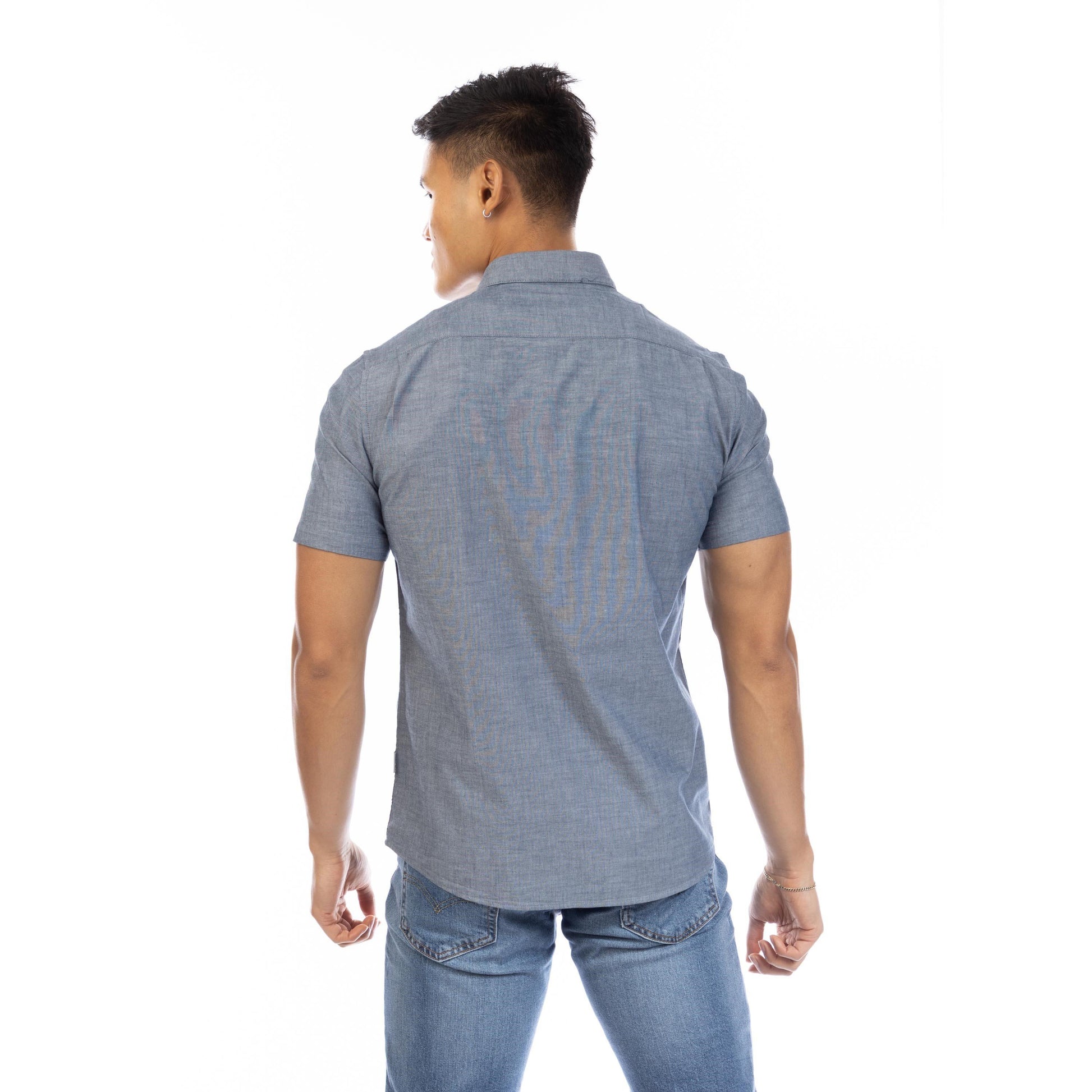 Peter Werth Men's Tenter Plain Short Sleeve Shirt