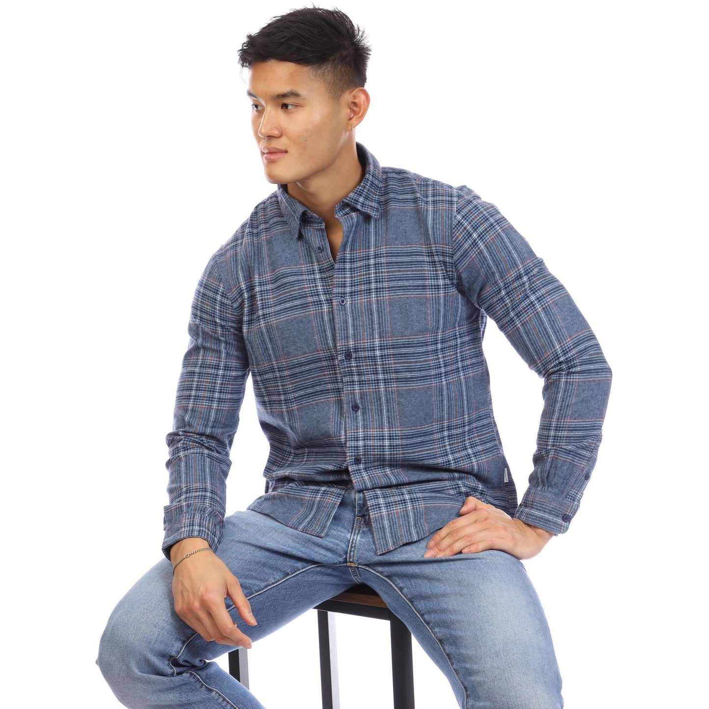 Peter Werth Men's Filmer Long Sleeve Plain Shirt