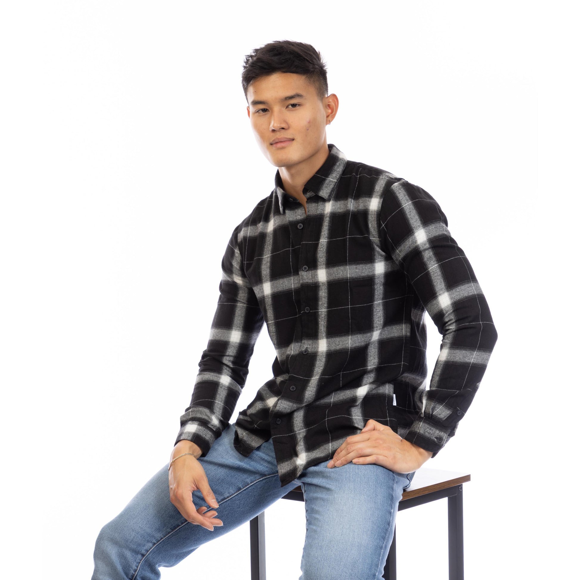 Peter Werth Men's W Haslam Long Sleeve Plain Shirt