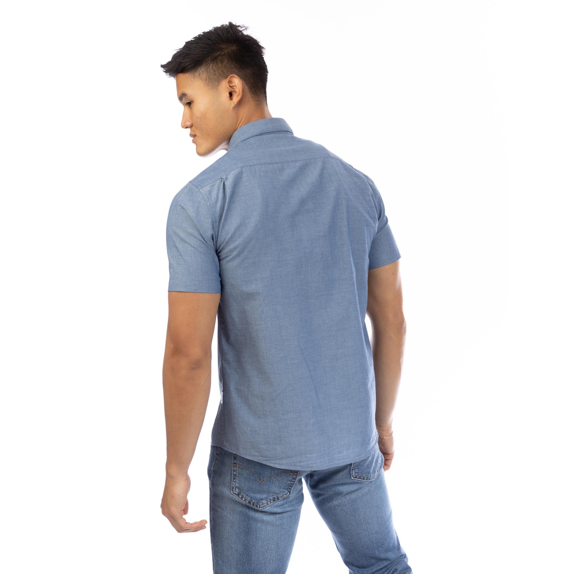 Peter Werth Men's Short Sleeve Plain Shirt