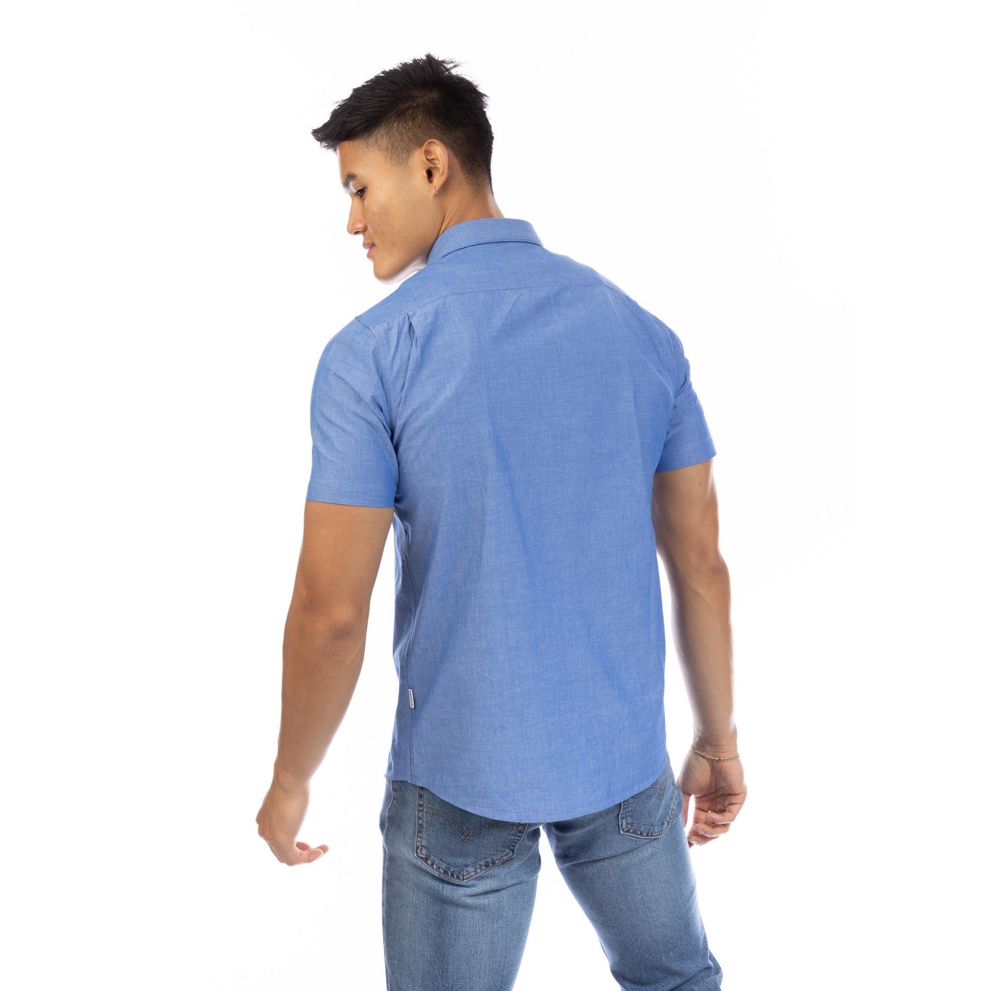 Peter Werth Men's Short Sleeve Plain Shirt