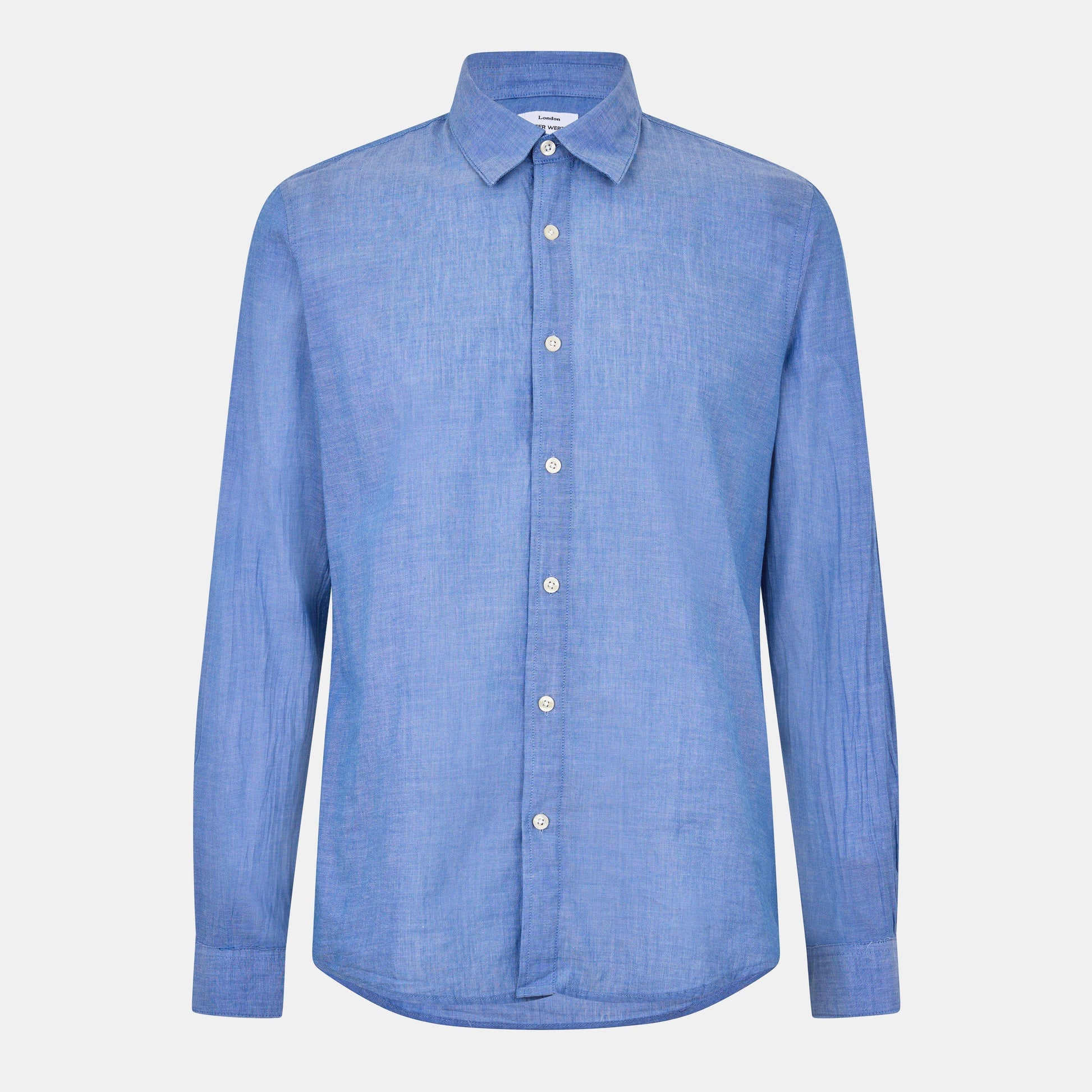 Peter Werth Men's James Long Sleeve Plain Shirt