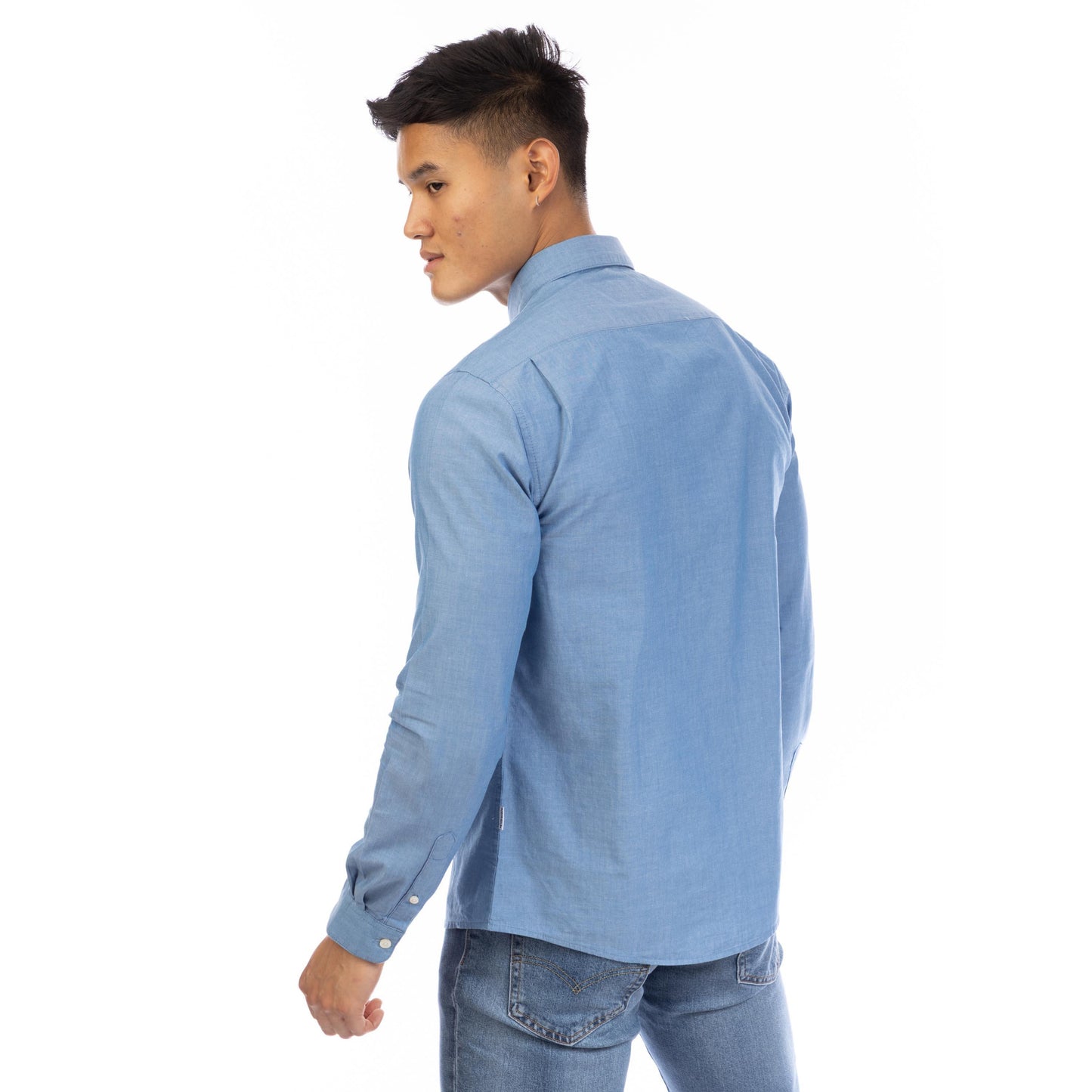 Peter Werth Men's James Long Sleeve Plain Shirt