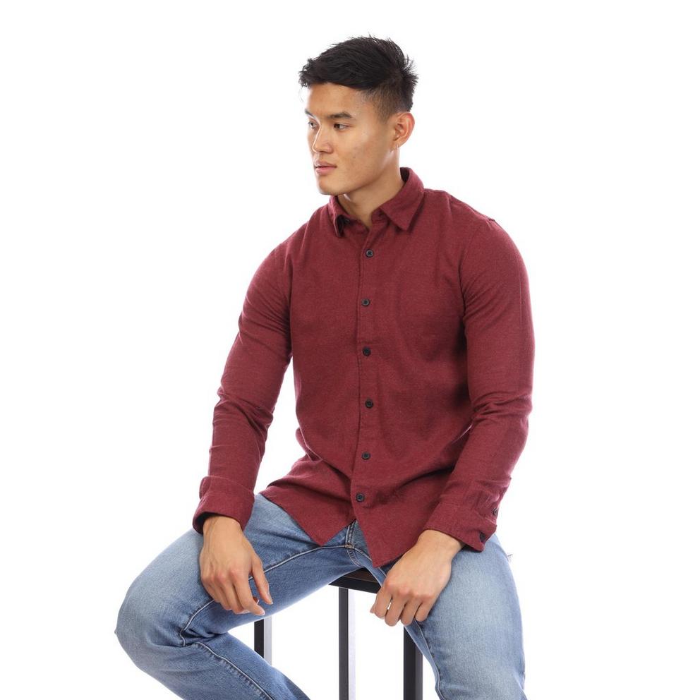 Peter Werth Men's Long Sleeve Plain Shirt