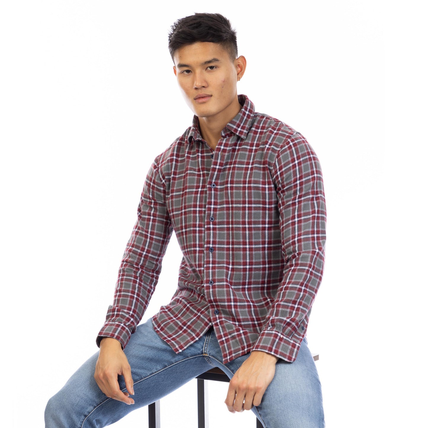 Peter Werth Men's Enbrook Long Sleeve Plain Shirt