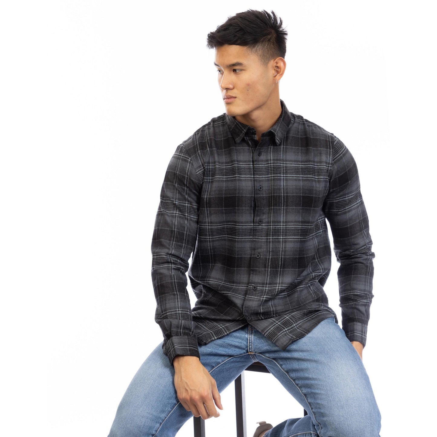Peter Werth Men's Cromer Long Sleeve Plain Shirt