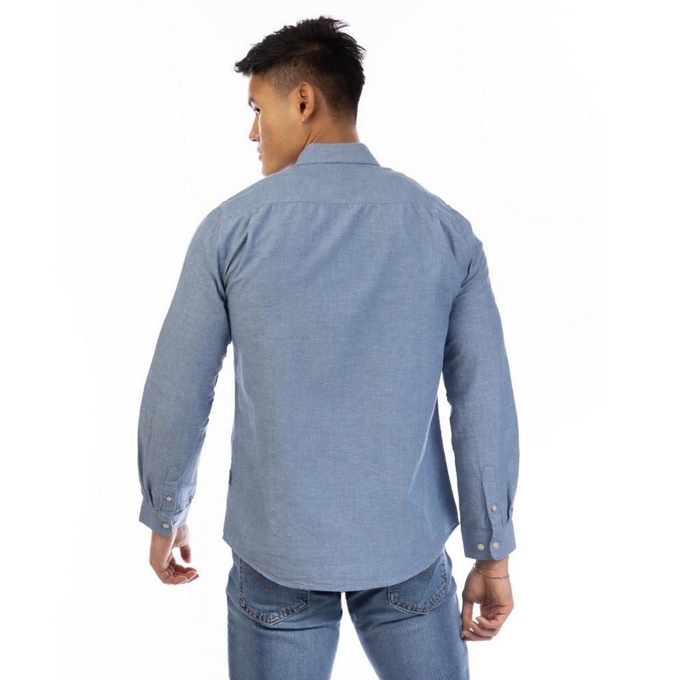 Peter Werth Men's Harlan Long Sleeve Plain Shirt