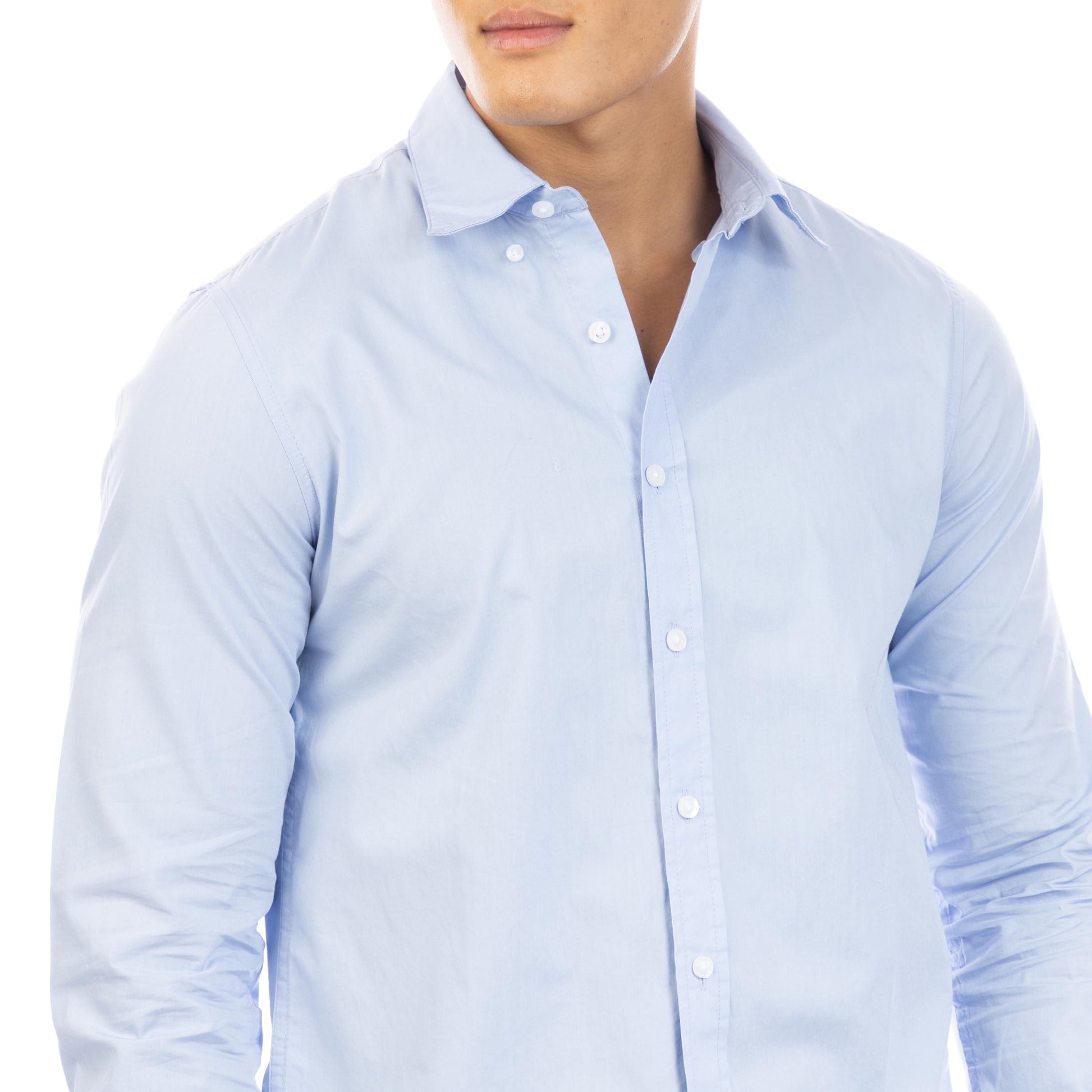 Peter Werth Men's Long Sleeve Plain Shirt