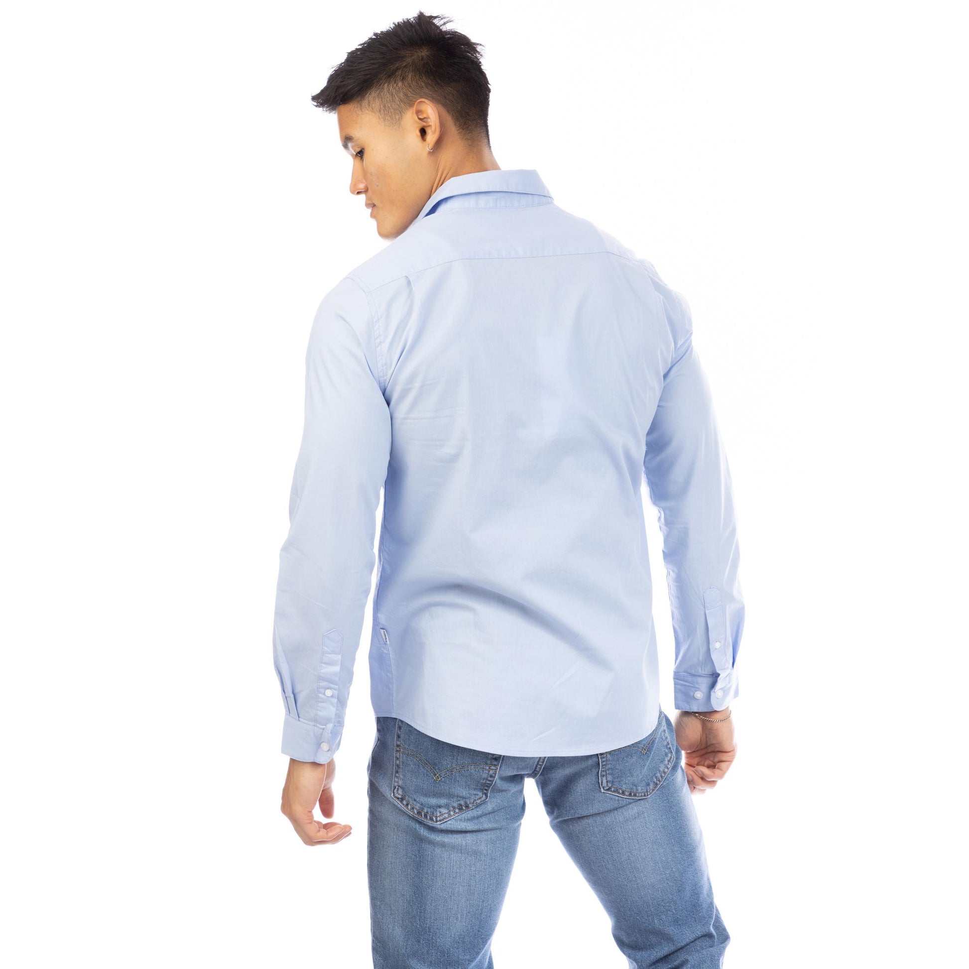 Peter Werth Men's Long Sleeve Plain Shirt