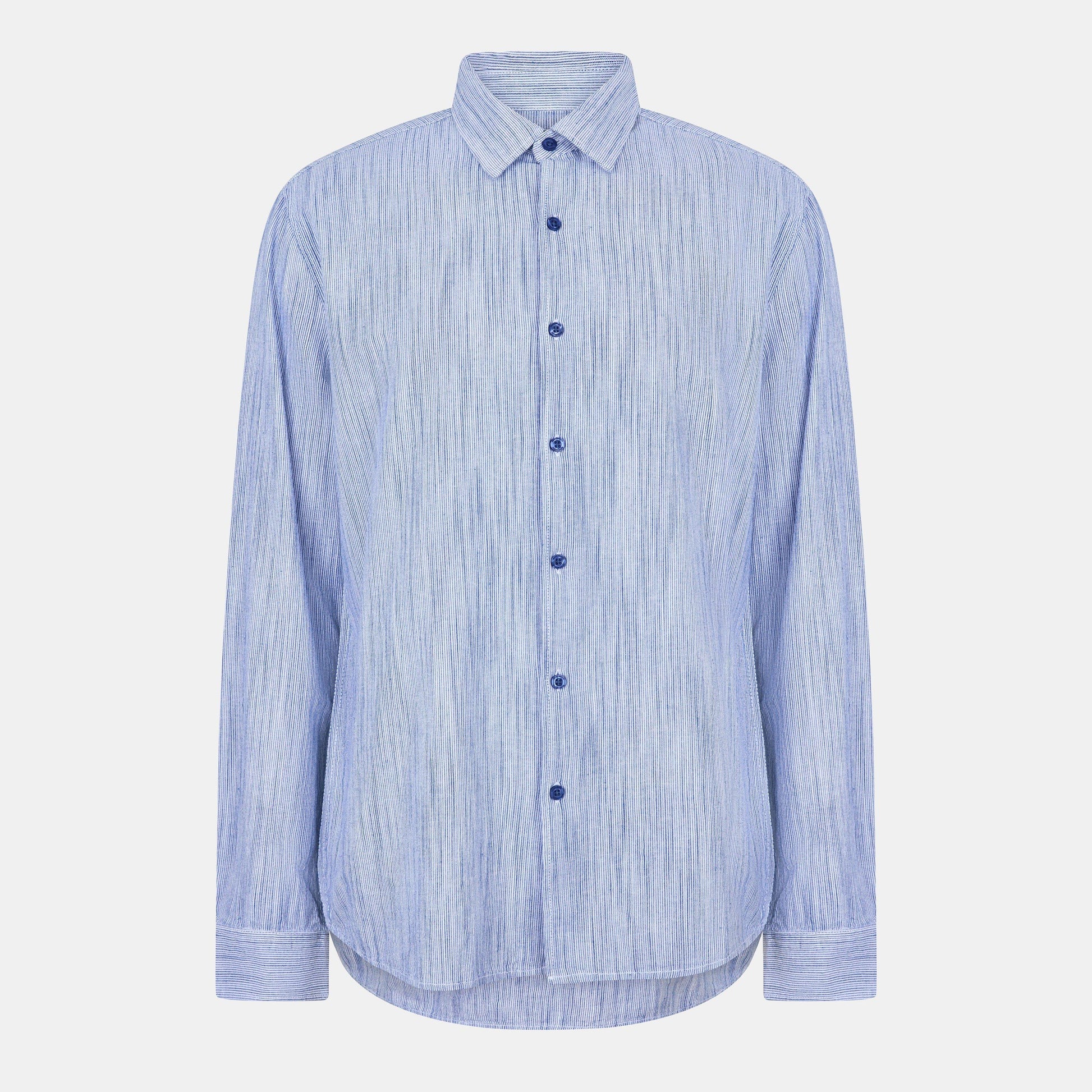 Peter Werth Men's W Mallett Long Sleeve Plain Shirt