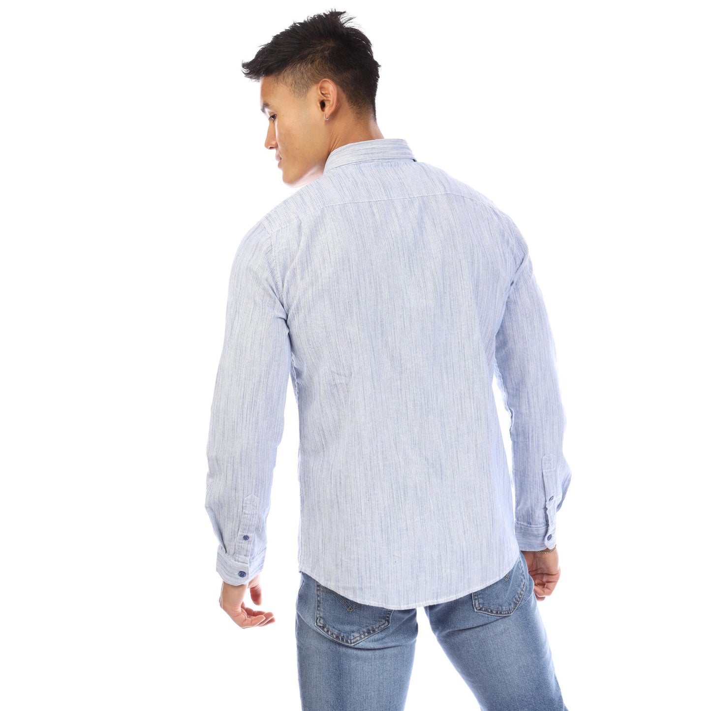 Peter Werth Men's W Mallett Long Sleeve Plain Shirt