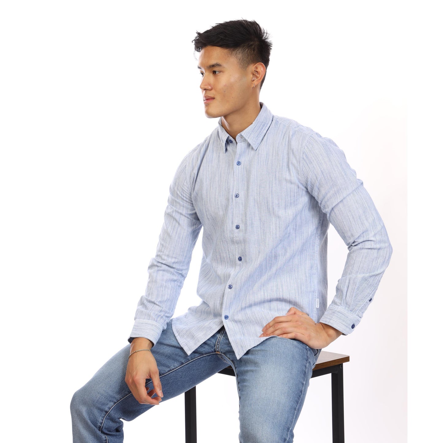 Peter Werth Men's W Mallett Long Sleeve Plain Shirt