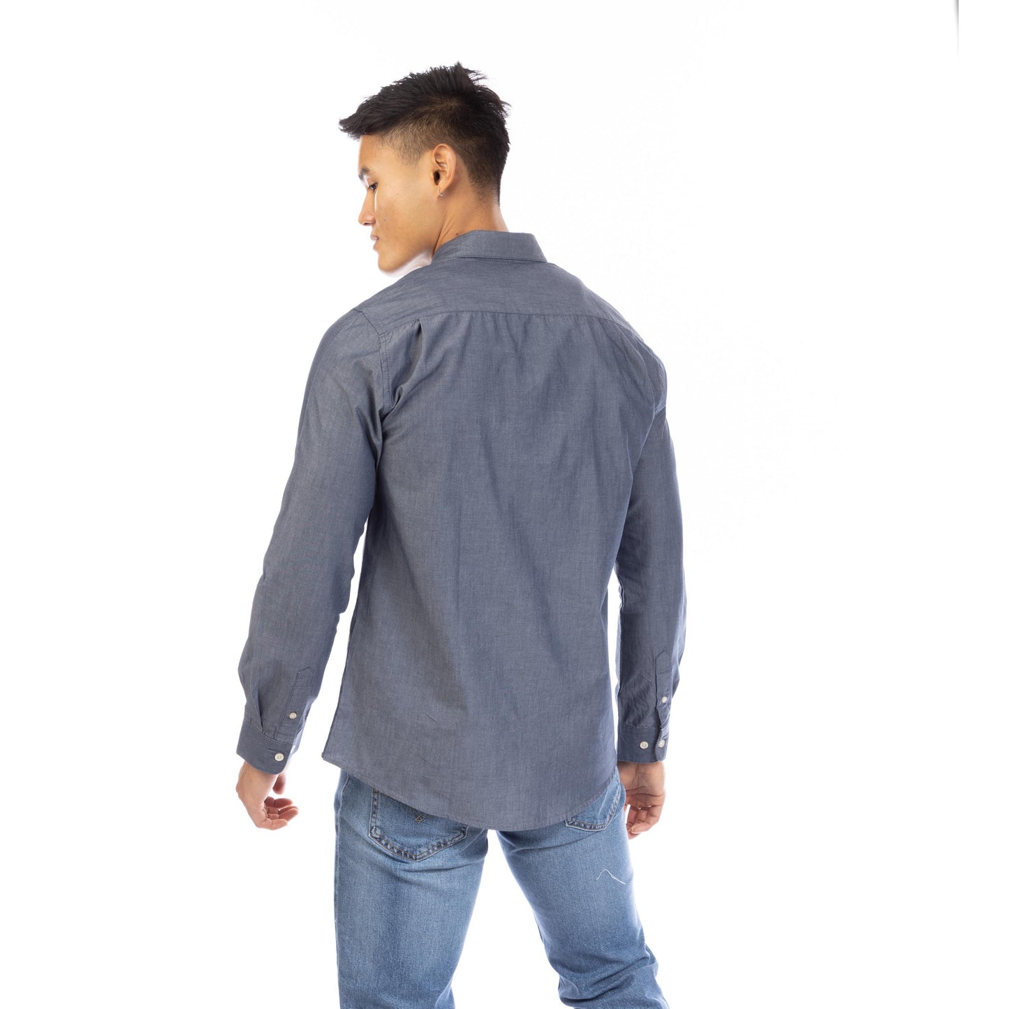 Peter Werth Men's Long Sleeve Plain Shirt