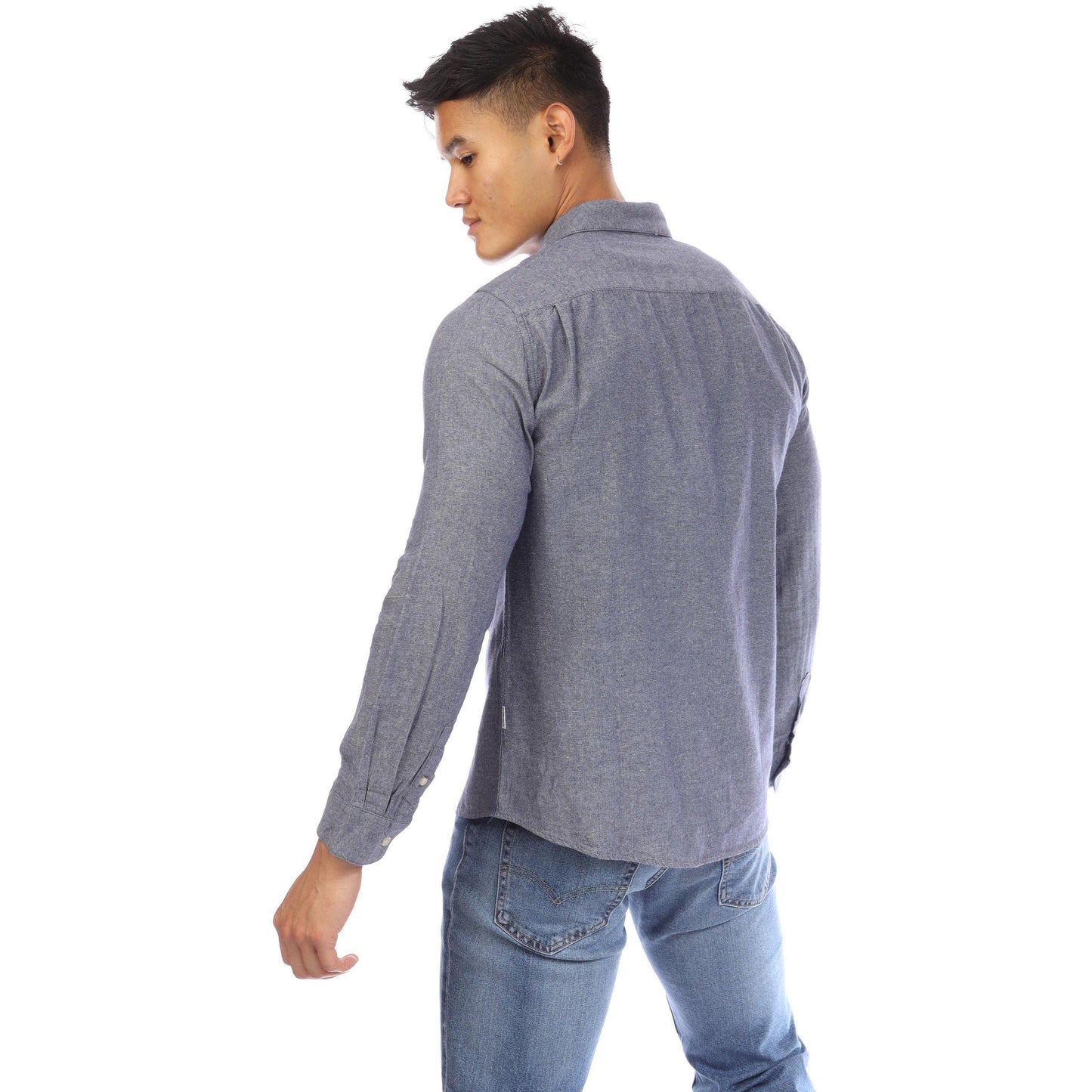 Peter Werth Men's Long Sleeve Plain Shirt